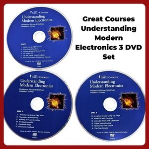 Great Courses Understanding Modern Electronics 3 DVD Set Professor Wolfson 2014